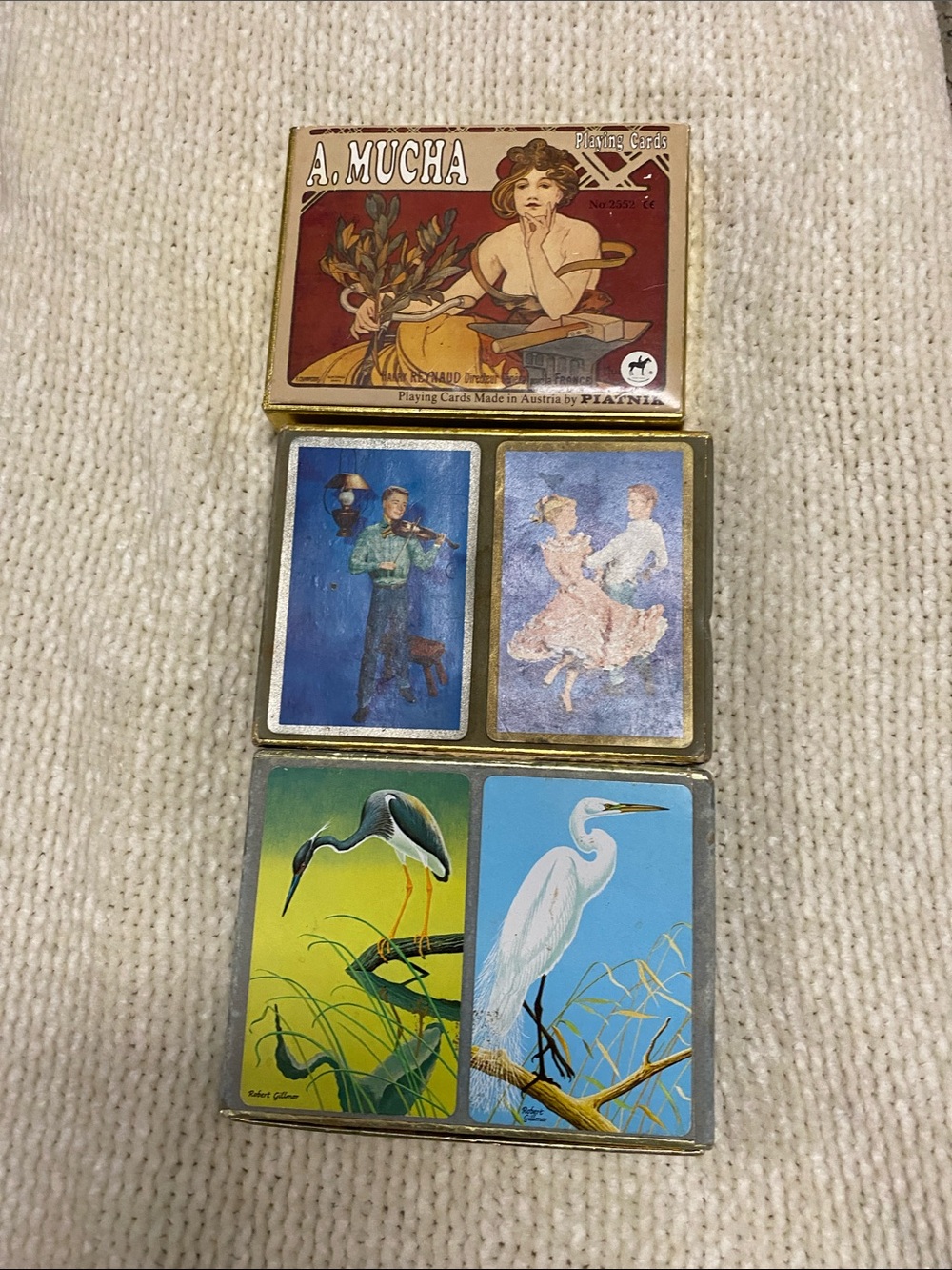 Vintage Art Playing Cards - Multicolor